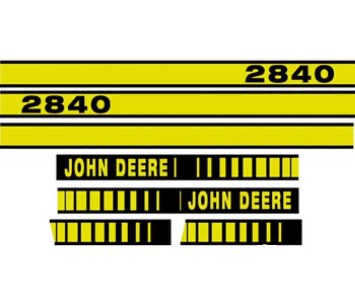 Decal Set Hood for John Deere JD2840 JD2840 2840