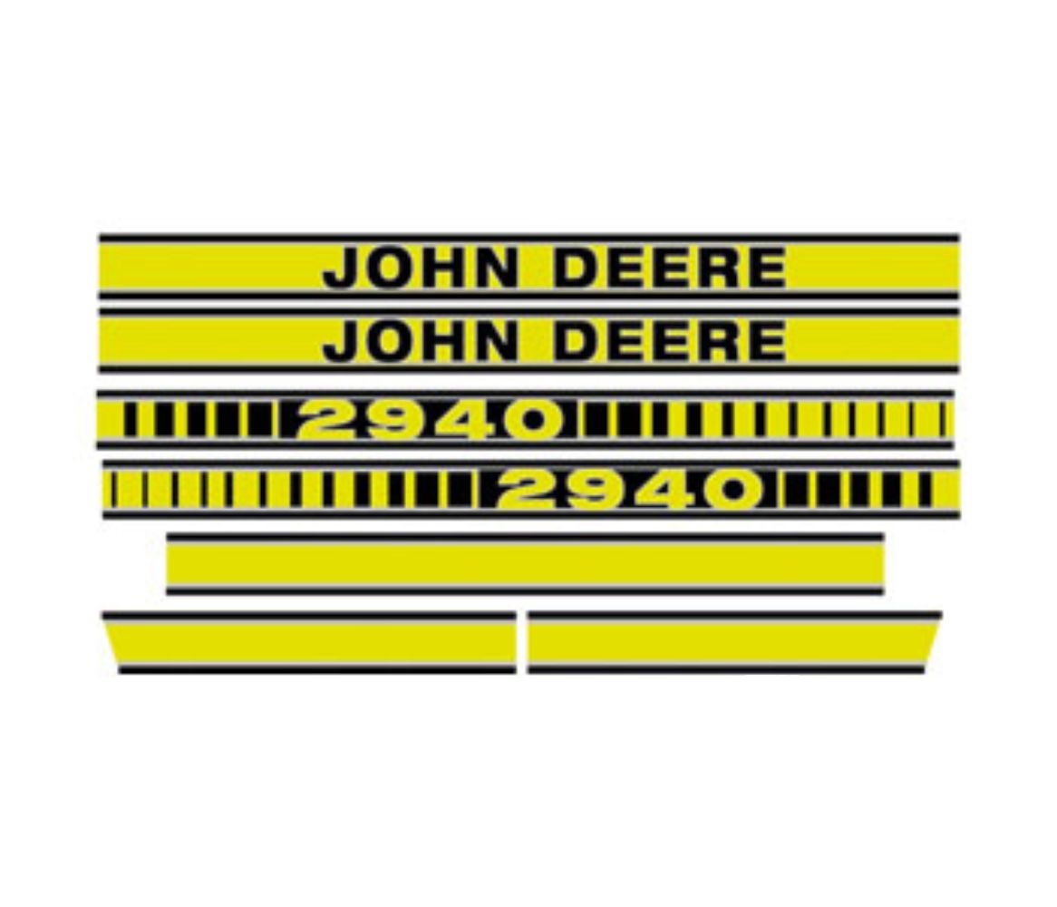 Decal Set Hood for John Deere JD2940 JD2940 2940