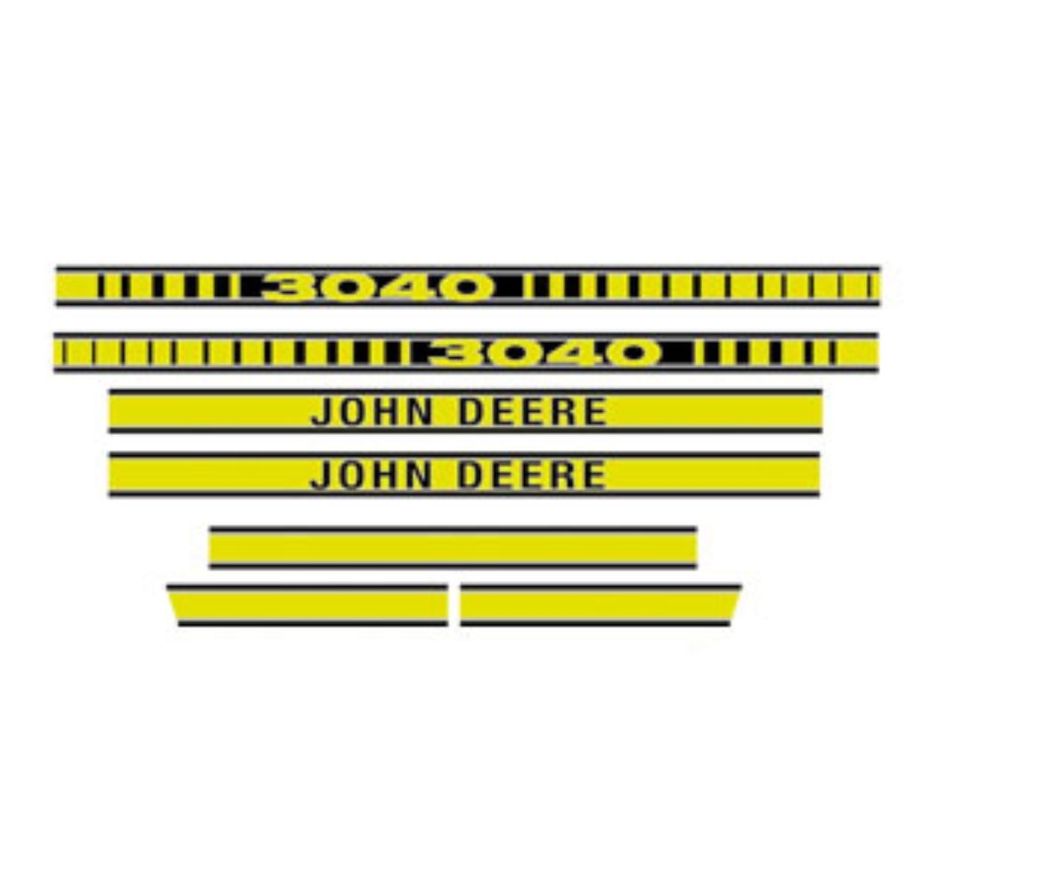 Decal Set Hood for John Deere JD3040 JD3040 3040