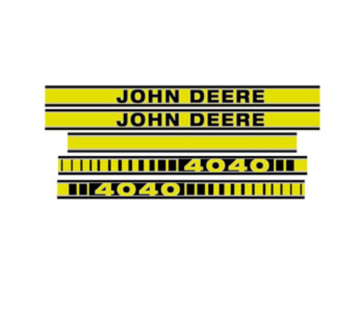 Decal Set Hood for John Deere JD4040TP JD4040TP 4040