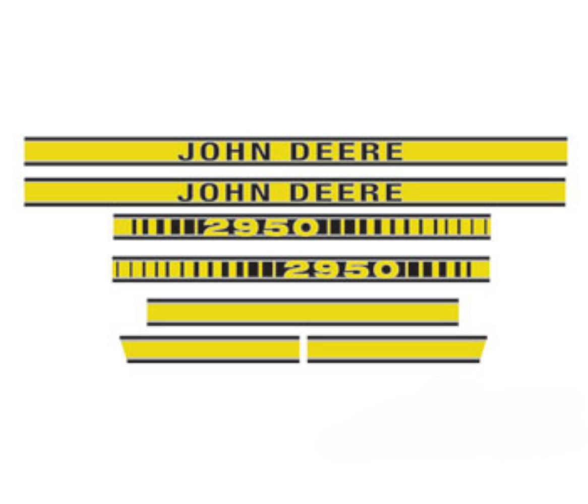 Decal Set Hood for John Deere JD410 JD410 2950