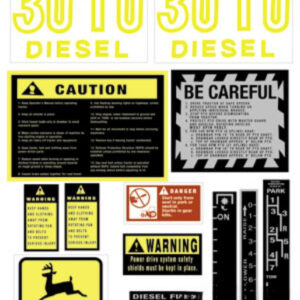 Decal Set Hood for John Deere JD411S JD411S 3010