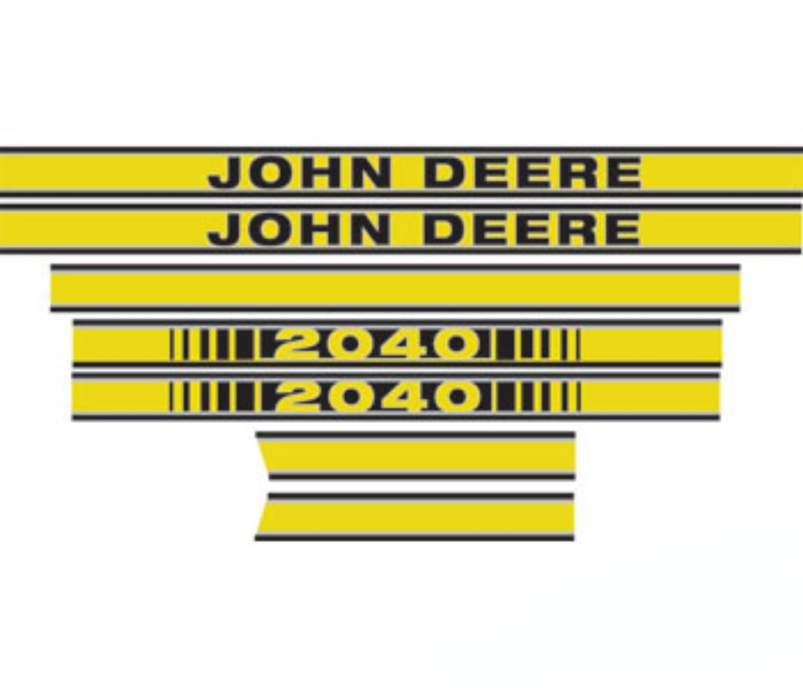 Decal Set Hood for John Deere JD412 JD412 2040