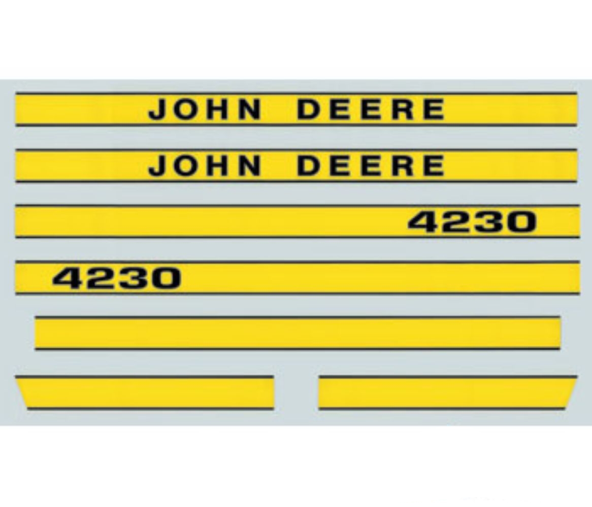 Decal Set Hood for John Deere JD4230 JD4230 4230