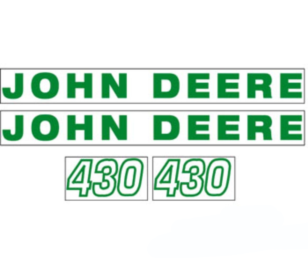 Decal Set Hood for John Deere JD430 JD430 430