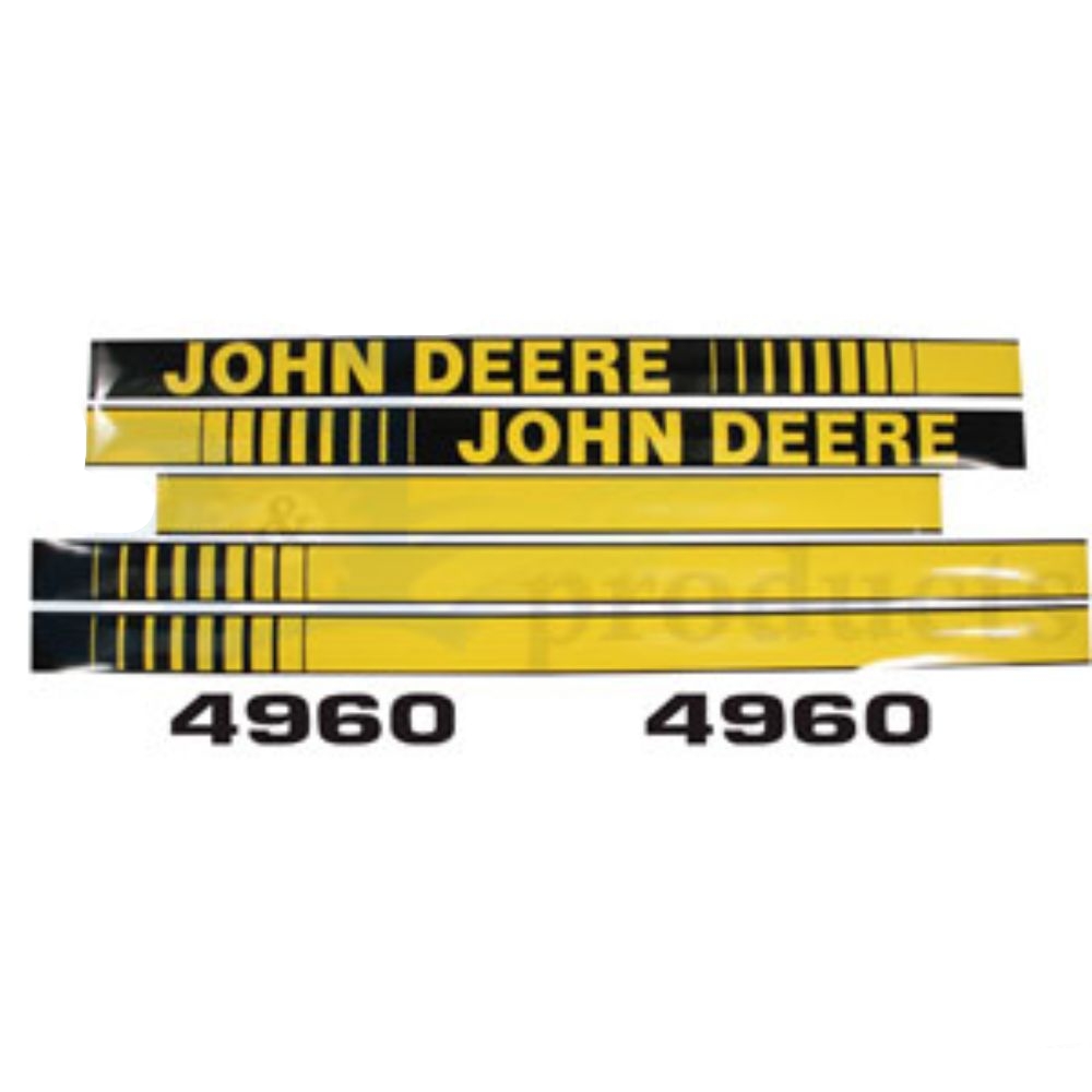 Decal Set Hood for John Deere JD4960 164925 4960