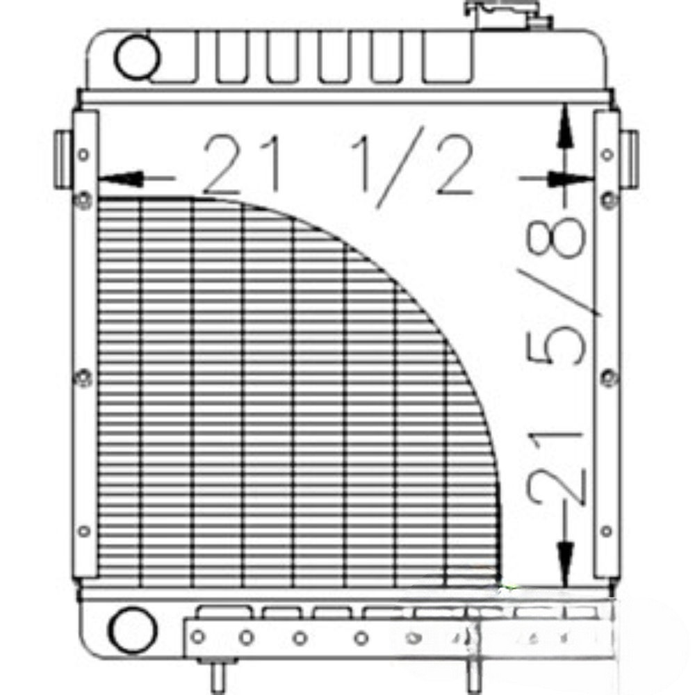 Radiator for John Deere KV23966 KV19380 260 270 280
