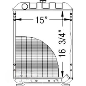 Radiator for John Deere M804383 211057 1070 970
