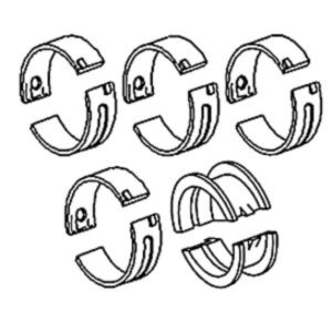 Brg Set Main .030" for Ford MB256-30 MBK634-030 5000 5600 5700 5000 5600 5700 6600 6700 5000 6600 7000 7600 7700 6000 6610 6700 6710 7600 7610 7700