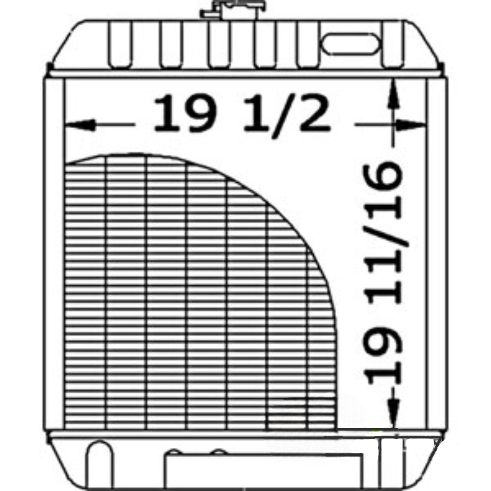 Radiator for John Deere MG86534243 MG86534243 8875