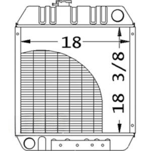 Radiator for John Deere MG86534249 MG86534249 4475 5575 6675 7775