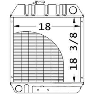 Radiator for John Deere MG86563887 MG86563887 4475 5575 6675 7775