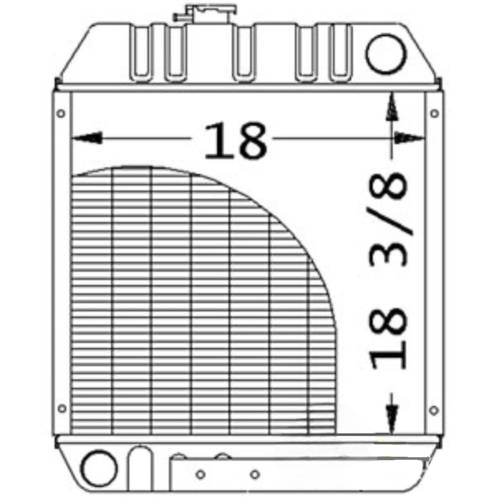 Radiator for John Deere MG86563887 MG86563887 4475 5575 6675 7775