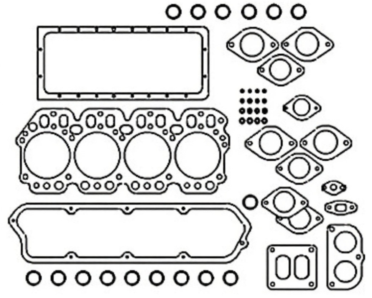 O/H Gasket Set for John Deere Ford Gehl Mustang MGS4TNE88 MGS4TNE88 T3030 SL4240 4240E 1350R 1500R 2041 2044 2054 1600 1620 7775 4700 4710