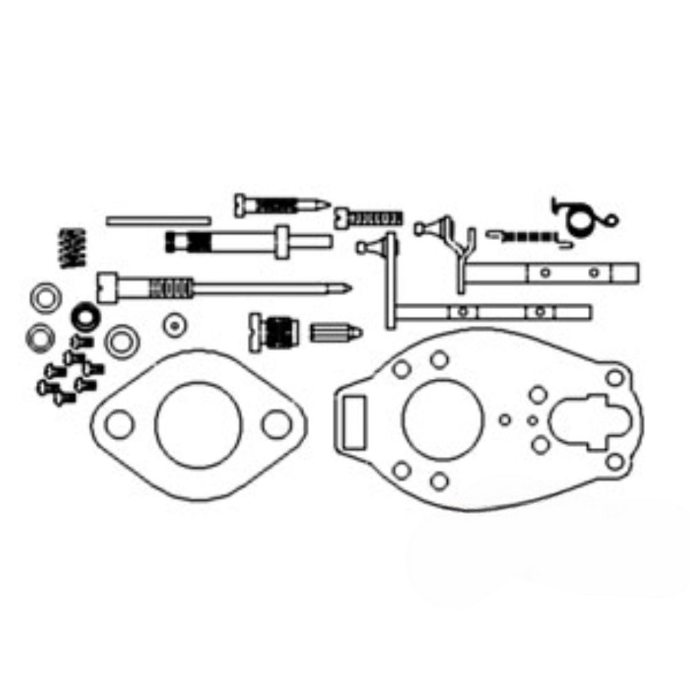 Carb. Kit Complete (M/S) for Ford MSCK46 VPD3662 NAA (01/01/53 - 12/31/54 w/ Marvel Schebler Carbure 600 600 SERIES (1953-57 W/ Marvel Schebler Carburetors T 70