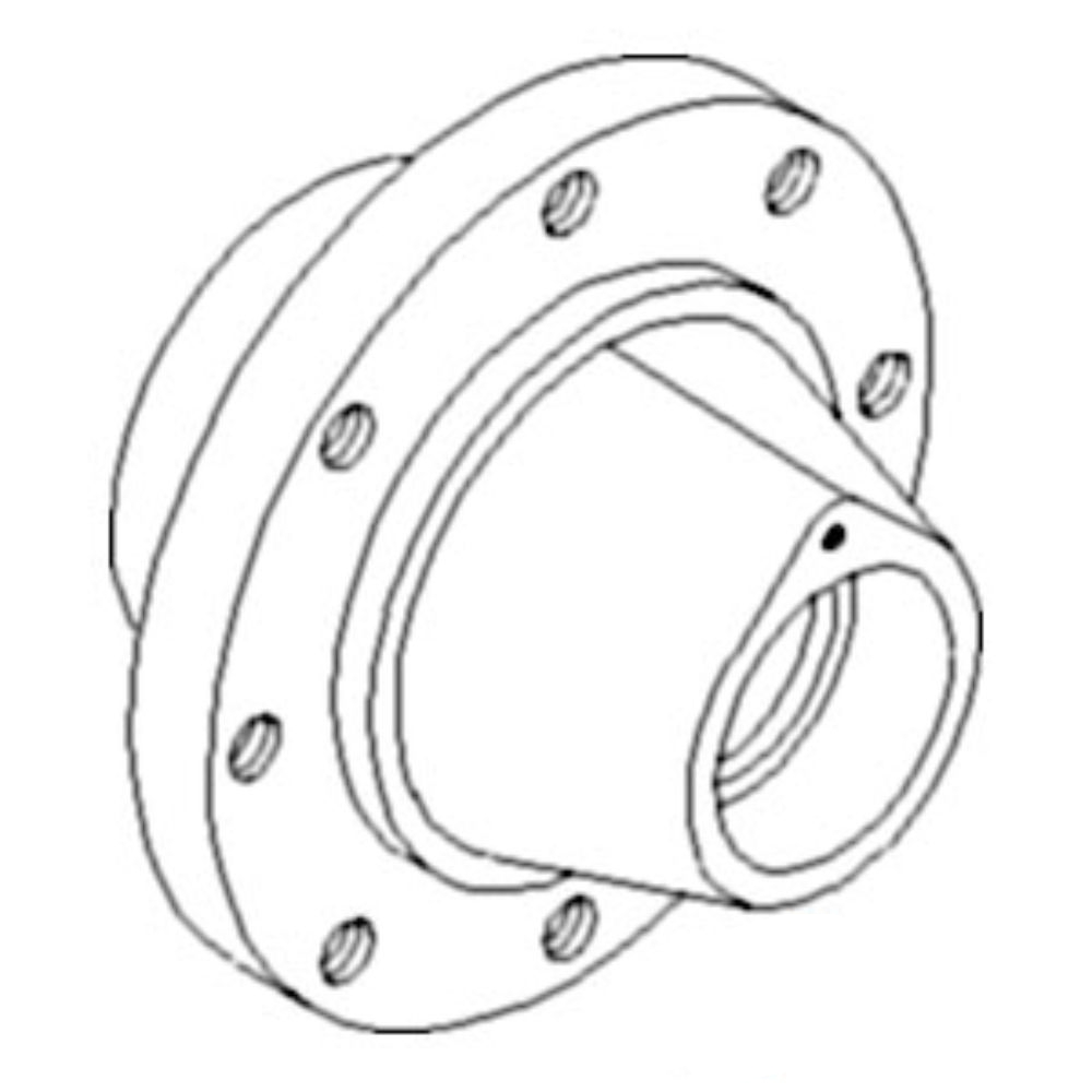 Hub Front Wheel for John Deere R113716 AMR113716 4555 4560 4650 4755 4760 4850 4955 4960 6170R 6190R 7200R 7630 7720 7730 7820 7830 7930 8100 8110 8120