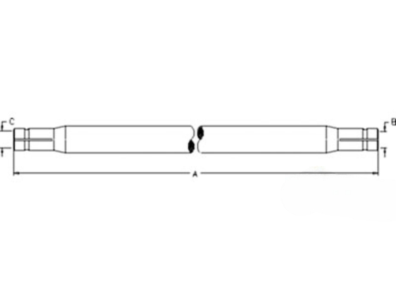 Tie Rod Tube for John Deere R131288 AMR131288 7200 7210 7400 7410 7510 7600 7610 7710 7800 7810 7700