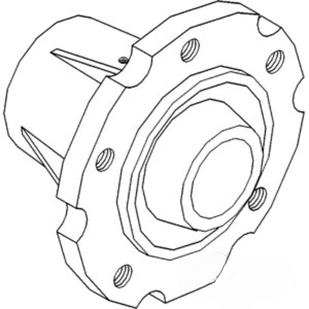 Hub 6 Bolt for John Deere R47076 AMR47076 1020 1030 1030OU 1035EF 1040 1120 1130 1140 1140F 1350 1550 1630 1630OU 1635EF 1640 1640F 1641 1641F 1750 1840F