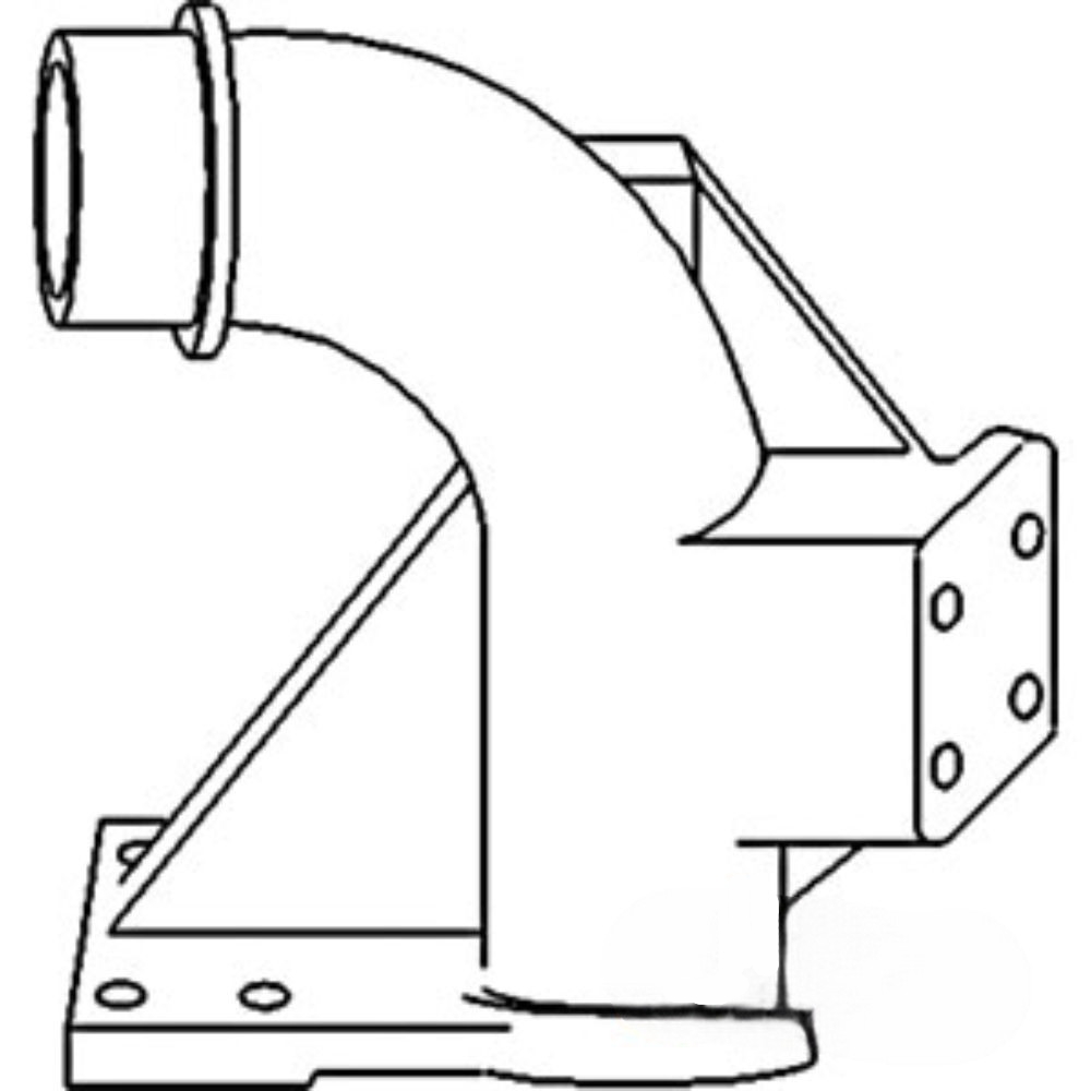 Elbow Exhaust for John Deere R53514 AMR56994 4240 4240S 4250 4350 4440 4450 4455 4630 4640 4650 4840 4850 7020