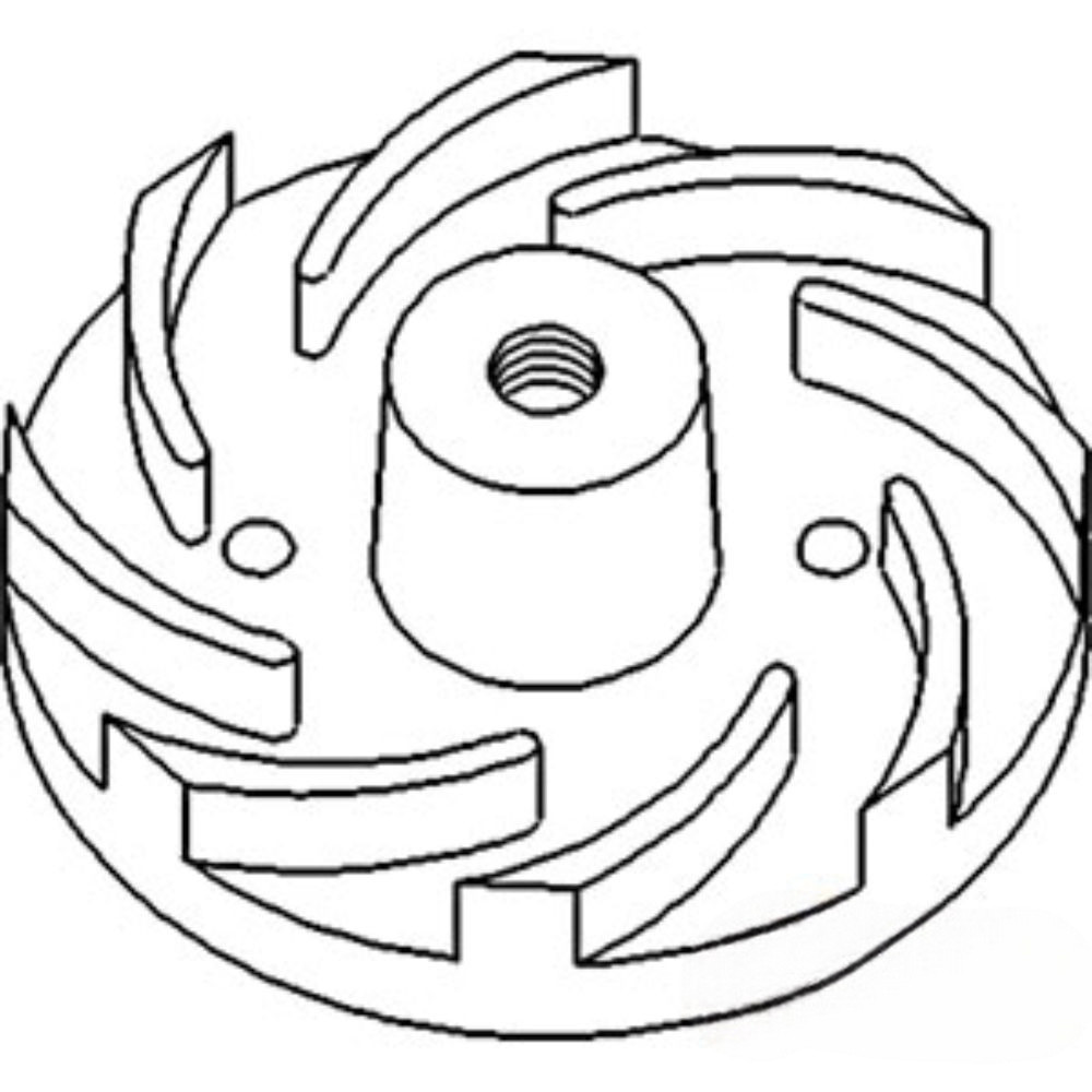 Impeller Water Pump for John Deere R56812 AV104984 300D 310D 315D 410B 410C 410D 415B 510D 610B 610C 710B 710D 9400 9400 344E 344G 455G 555A 555G 655B 755B 450G 5