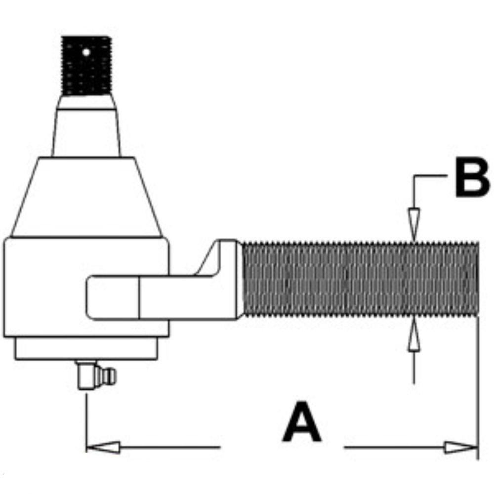 Tie Rod End for John Deere RE12326 AMRE12326 4050 4055 4250 4255 4450 4455 4555 4560 4650 4755 4760 4850 4955 4960 7600 7700 7800 CTS CTS II 9400 9410 9450