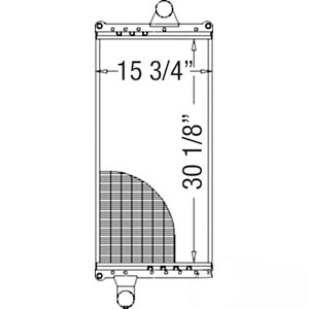 Radiator for John Deere RE159541 RE69136 8100 8100T 8110 8110T 8200 8200T 8210 8210T 8300 8300T 8310 8310T 8400 8400T 8410 8410T