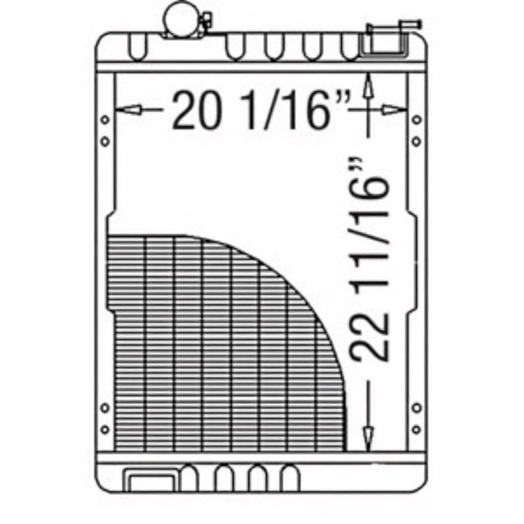 Radiator for John Deere RE165030 RE64205 7200 7210 7400 7410 7510