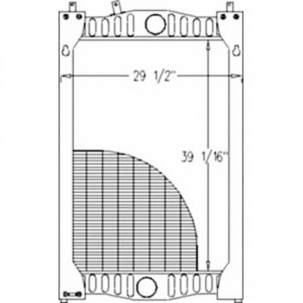 Radiator for John Deere RE169280 AMRE169280 9100 9120 9200 9220
