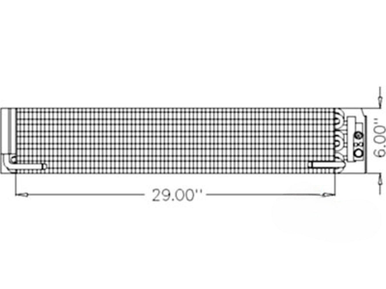 Evaporator for John Deere RE180243 AMRE180243 6110 6210 6310 6310S 6410 6410S 6510 6510S 6610 6810 6910 7200 7210 7400 7410 7510 7600 7610 7700 7710