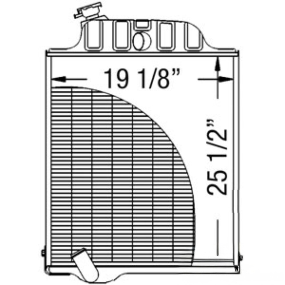 Radiator for John Deere RE21894 219565 4040 4040S