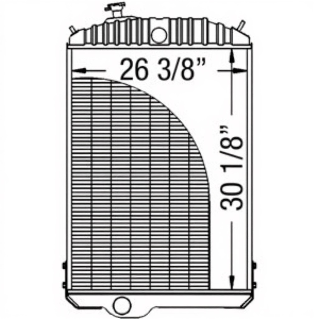 Radiator for John Deere RE21895 AMRE21895 4840