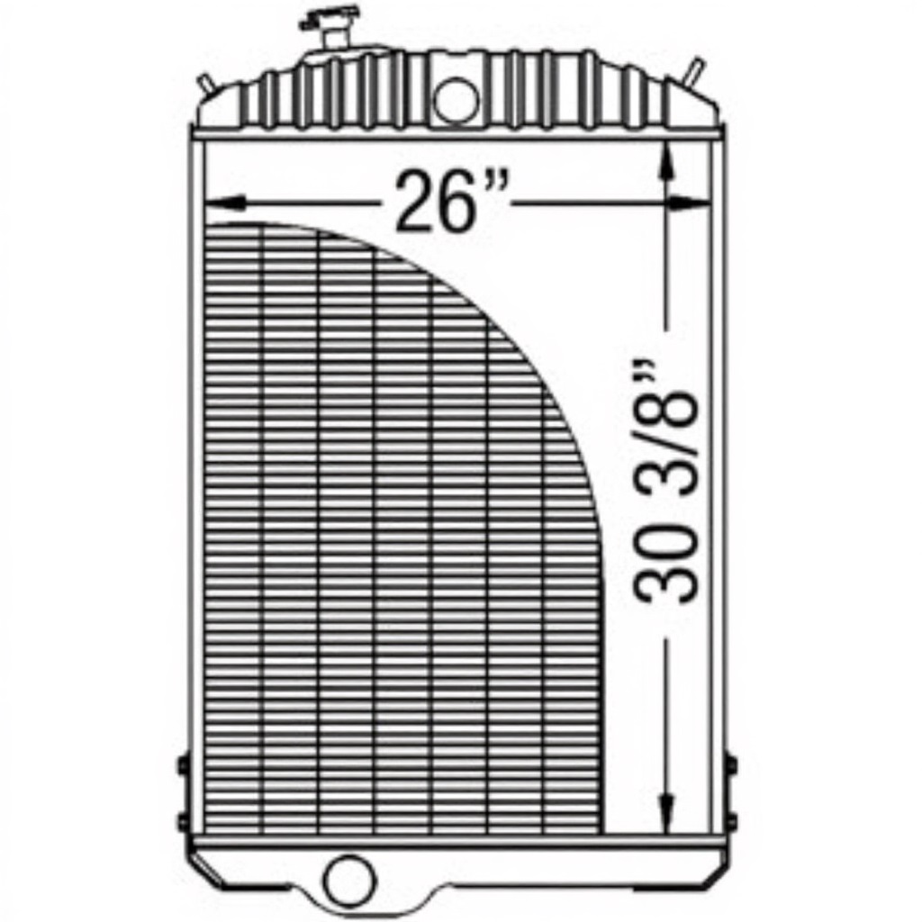 Radiator for John Deere RE21896 AR79456 4640