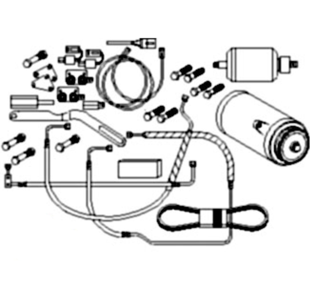 Compressor Conv. Kit for John Deere RE233249SPL SW08693 4040 4230 4240 4430 4440 4630 4640 4840 4040 4230 4240 4430 4440 4630 4640 4840