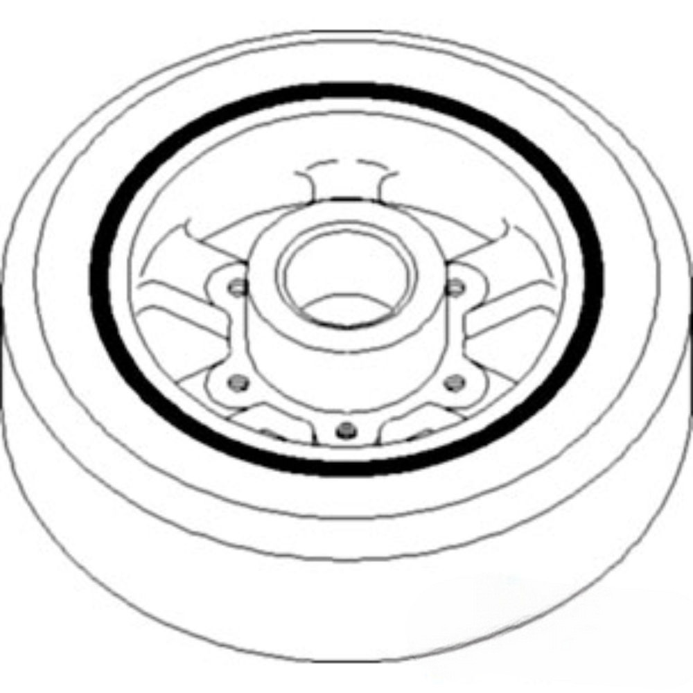 Torsional Damper for John Deere RE24975 AMRE24975 CTS 2056 9500 9500 (Eng. SN <500035 ENGINE CODE HH030, HH032, HH034, HH03 9500SH 9500SH (Eng. SN <500035 ENGINE