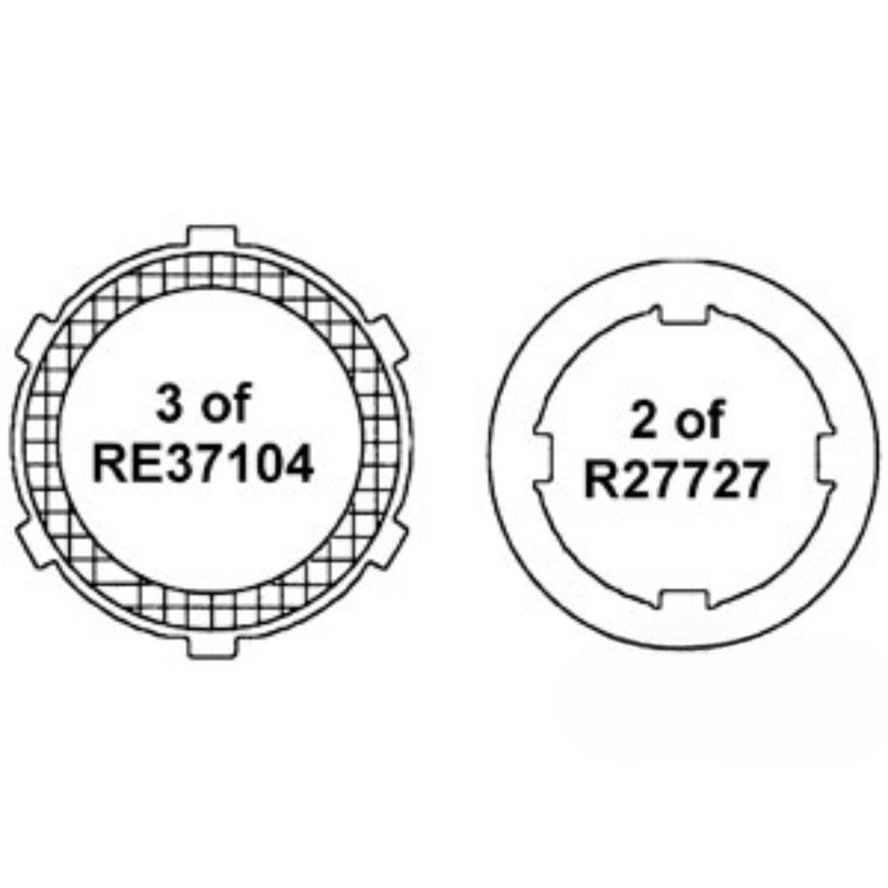 Disc Kit for John Deere RE37119 AMRE37119 2010 2520 3010 3020 4000 4010 4020 4030 4230 4320 4430 4430 340D 440 440A 440B 440C 440D 448D 2010 2520 3010 30