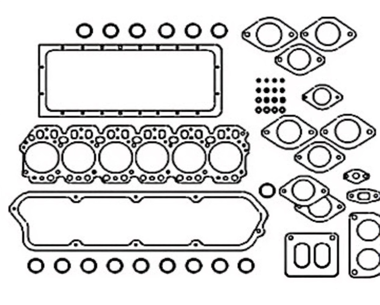 Gasket Set Overhaul for John Deere RE38568 AMRE38568 3420 544 540