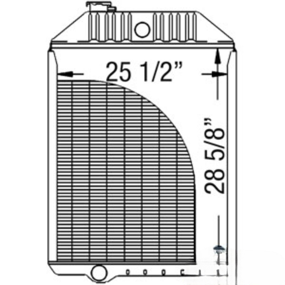 Radiator for John Deere RE38666 212097 4555 4650 4755 4850 4955