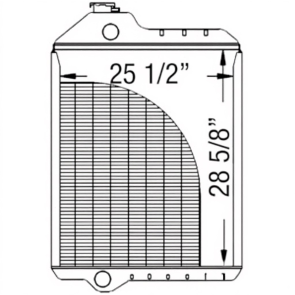 Radiator for John Deere RE46314 219542 4560 4755 4760 4955 4960