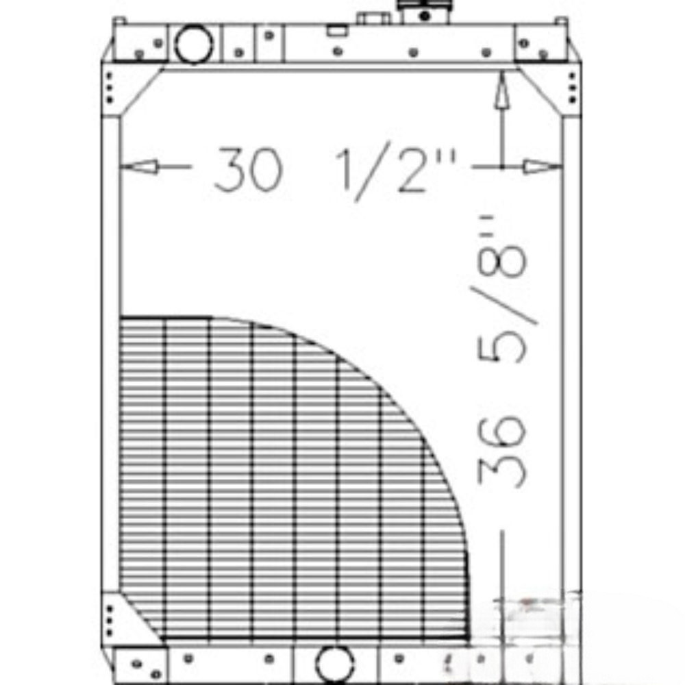 Radiator for John Deere RE47602 AMRE47602 8560 8570 8760 8770 8870