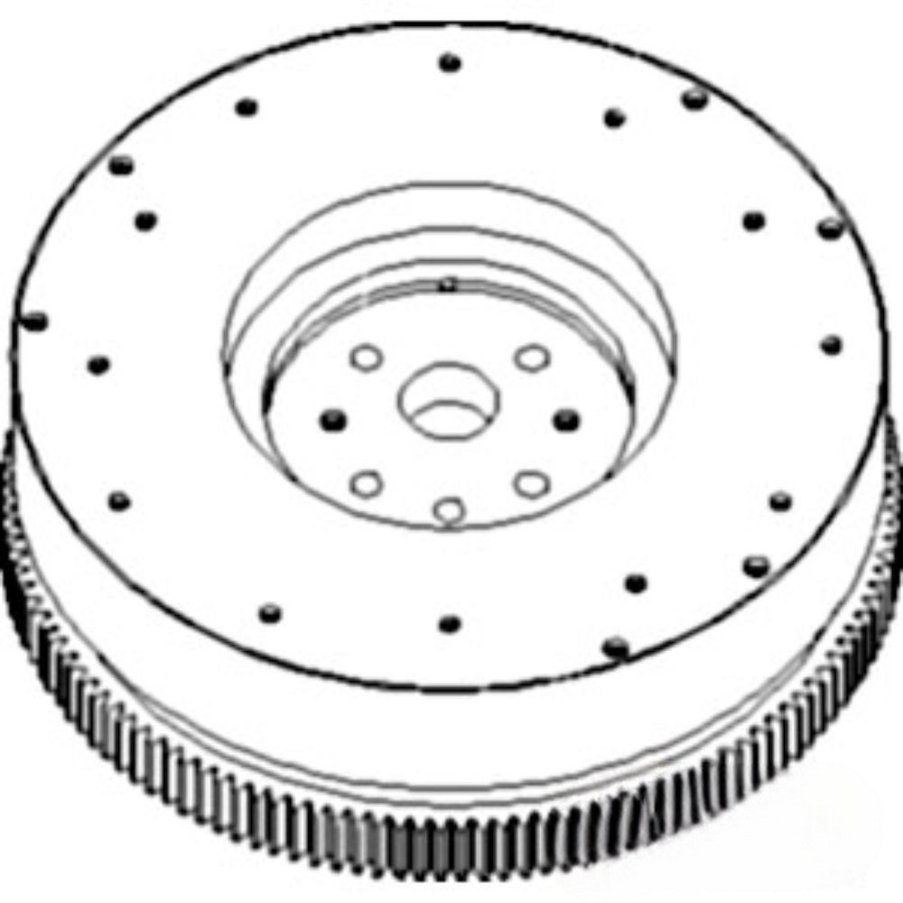 Flywheel W/ Ring Gear for John Deere RE51448 AR50389 455D 455E 450C 450D 450E 400G 450B