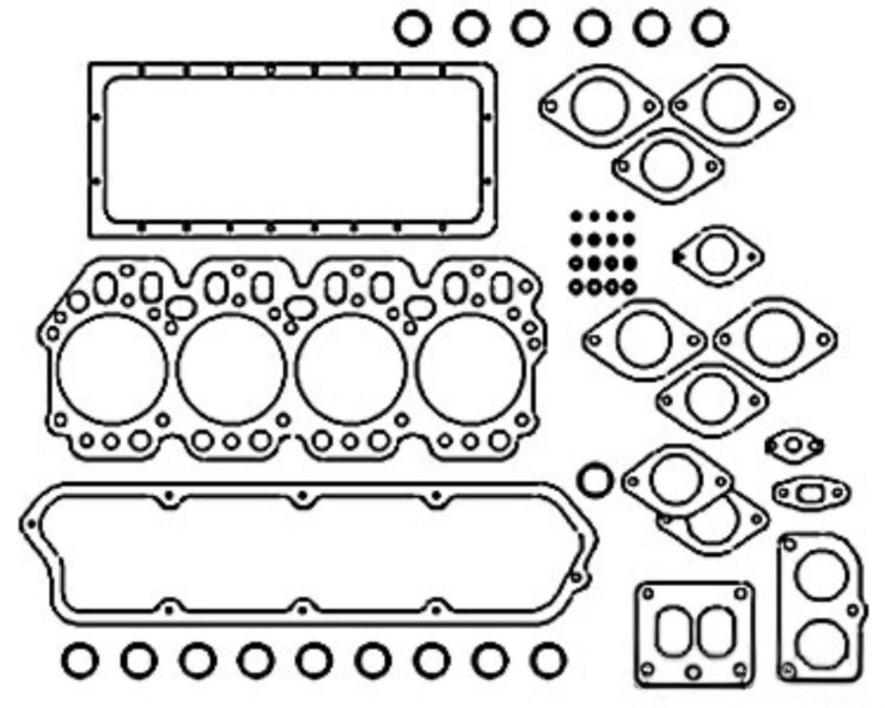 Overhaul Gasket Set for John Deere RE527549 AJ61505 2256 2258 2264 2266 9540WTS 9560 9560STS 9660 9660CTS 9660WTS 9680WTS 9780CTS 699 750C 750C-II 850J 330CLC 370C