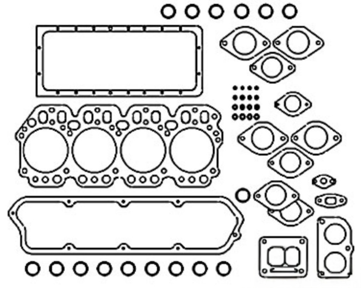 Gasket Set Overhaul for John Deere RE532713 AMRE532713 310J 310K 310K EP 310L 310L EP 310SJ 310SK 310SL 315SJ 315SK 410J 410K 450J 550J 650J E130 E140 120D 130G 160D
