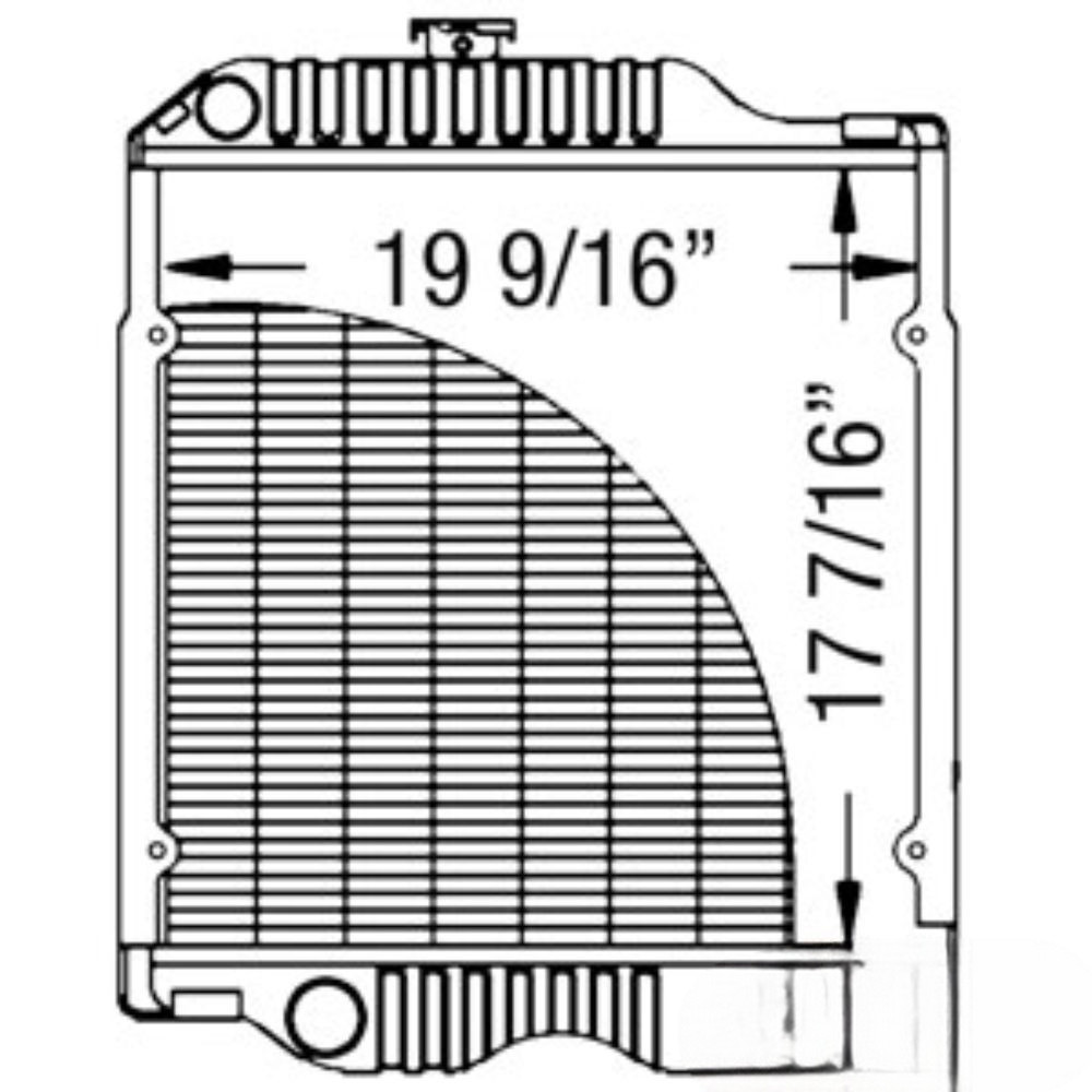 Radiator for John Deere RE62841 AMRE62841 5500 5500N