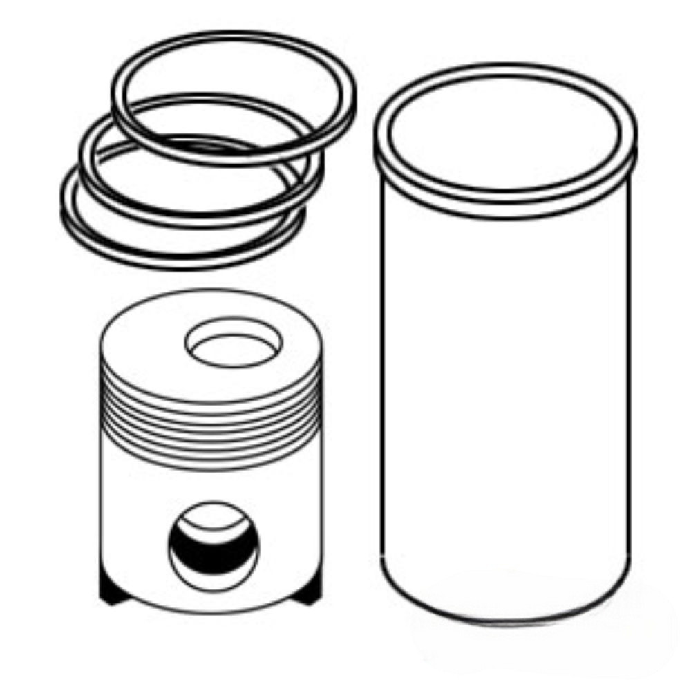 Piston Liner Kit for John Deere RE65969 RE505102 310L 710G 710J W210 1165 1170 1175 1175H 1450 1470 2254 9540WTS 605C 700J 750J 110 120C 160C 160LC 200CLC