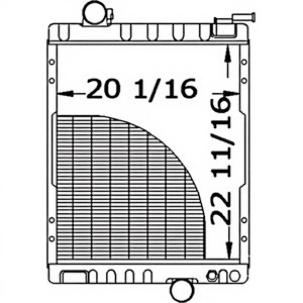 Radiator for John Deere RE67333 AMRE165030 7200 7210 7400 7410 7510