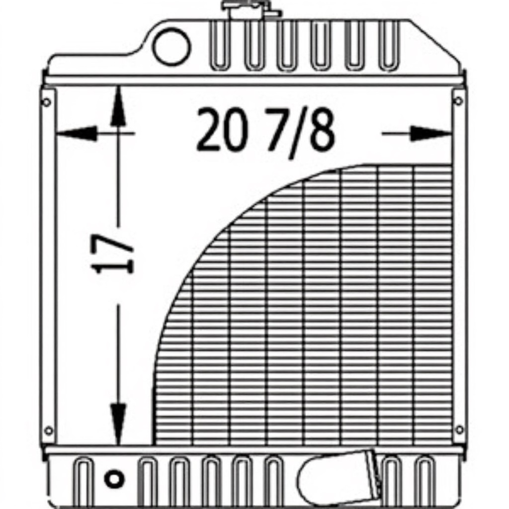 Radiator for John Deere RE70236 AMRE70236 5320N 5410 5415 5415H 5420 5420N 5510 5510N 5515 5515F 5515V 5520 5520N 5605 5615 5615F 5615V 5705 5715 5715HC