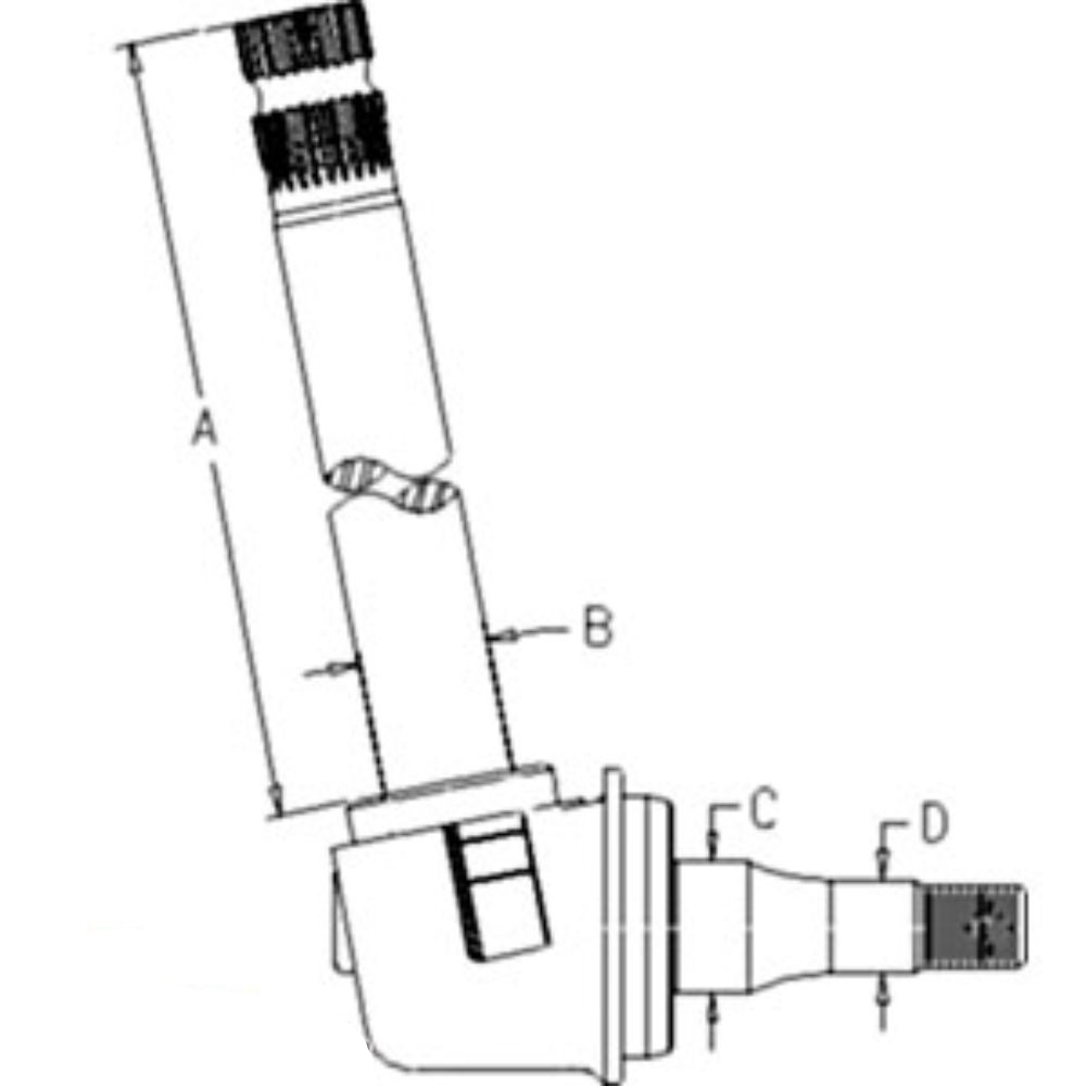 Spindle Lh/Rh for John Deere RE73022 AMRE73022 5105 5205