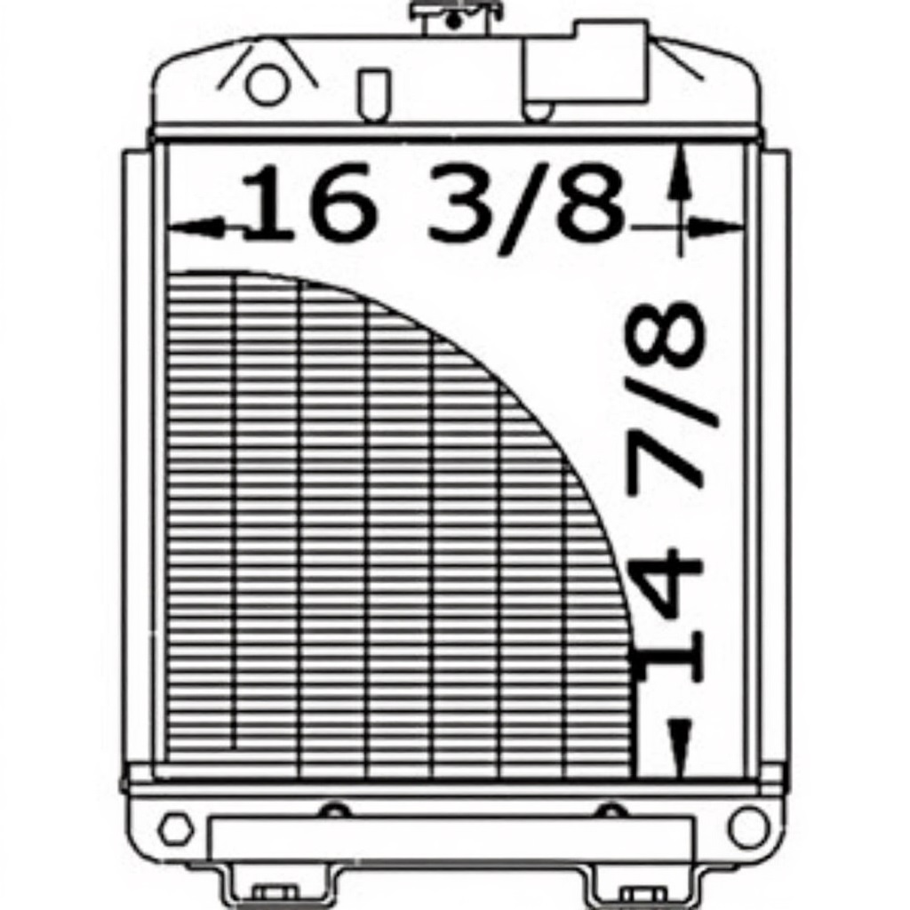 Radiator for Ford SBA310100280 219931 1900