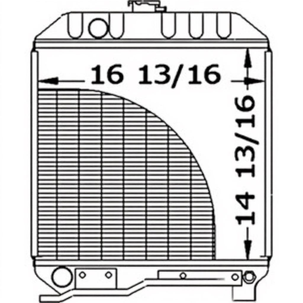 Radiator for Ford SBA310100440 AR2096 CL35 CL65 1710