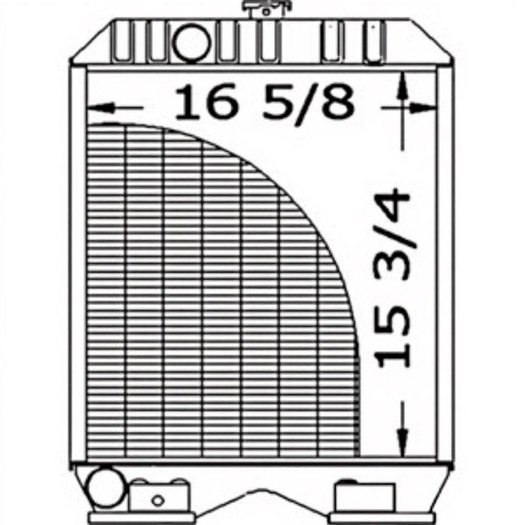 Radiator for Ford SBA310100600 AR2098 1720 1920